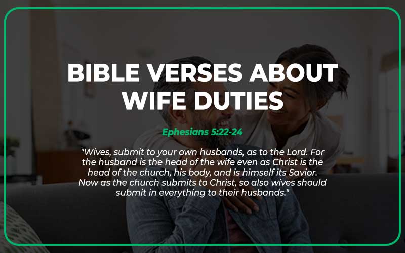 Bible Verses About Wife Duties