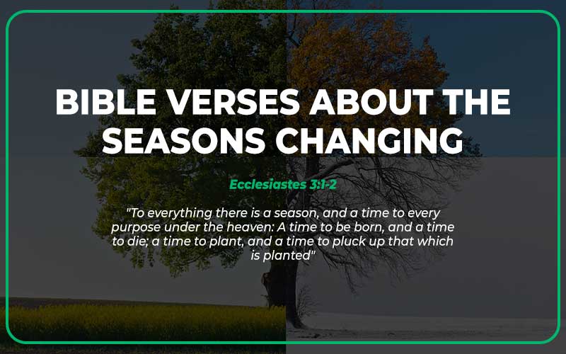Bible Verses about The Seasons Changing