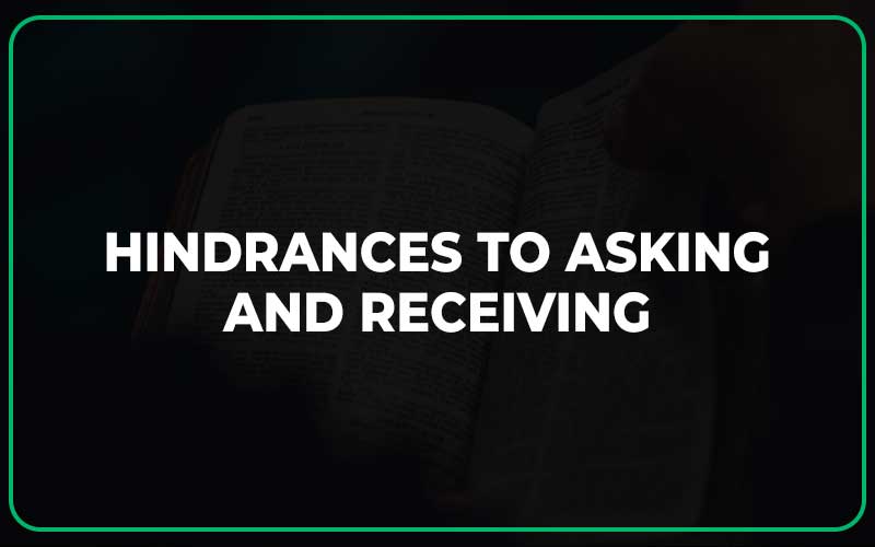 You Have Not Because You Ask Not