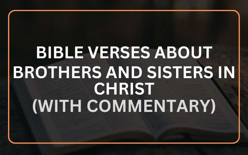 Bible Verses about Brothers and Sisters in Christ