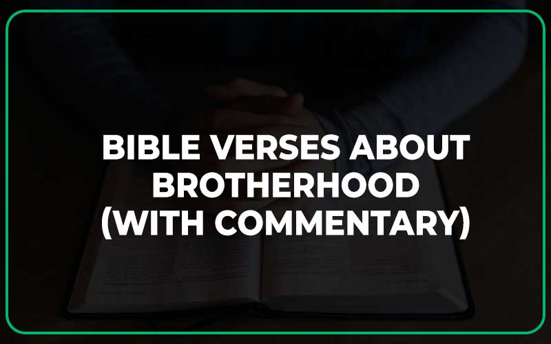 Bible Verses About Brotherhood