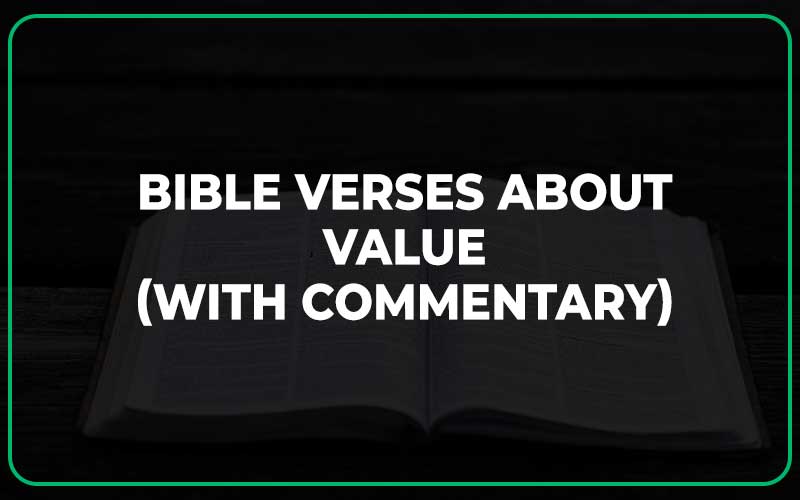 Bible Verses About Value
