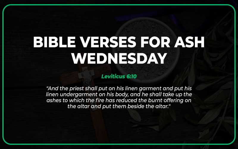 Bible Verses for Ash Wednesday