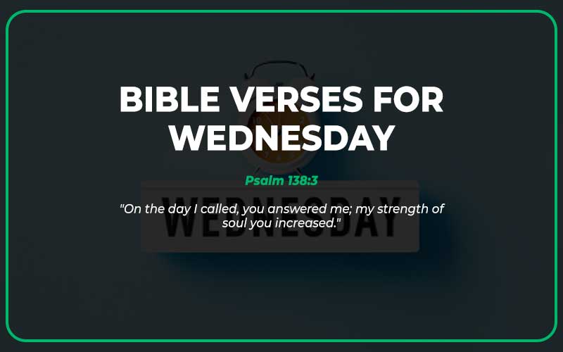 Bible Verses for Wednesday