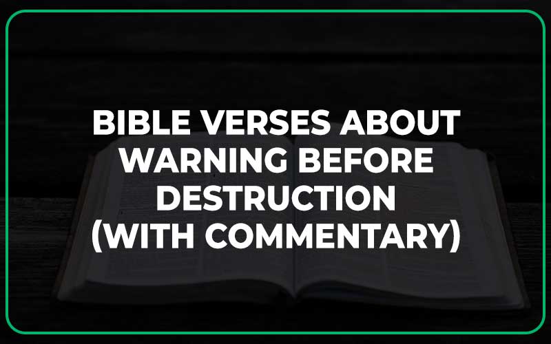 Warning Before Destruction