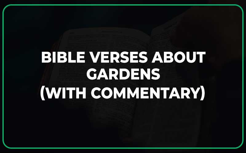 Bible Verses About Gardens
