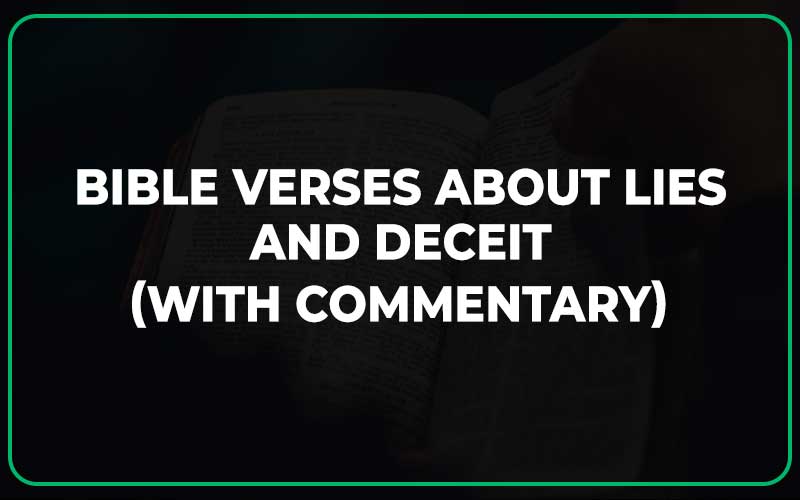 Bible Verses About Lies And Deceit