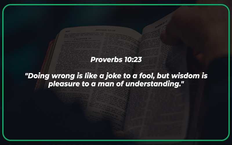 Proverbs 10:23