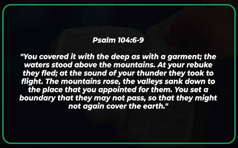 Psalm 104:6-9