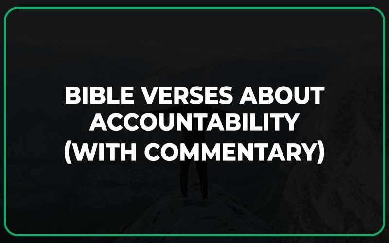 Bible Verses About Accountability