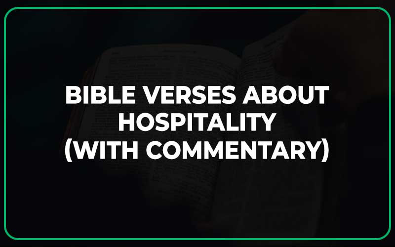 Bible Verses About Hospitality