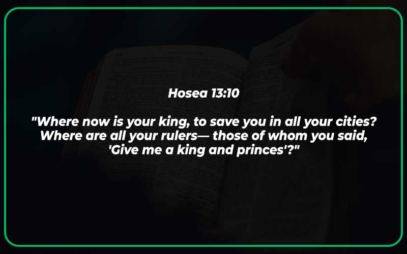 Hosea 13:10