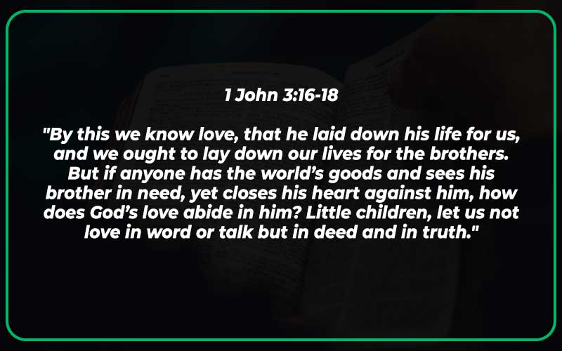 1 John 3:16-18