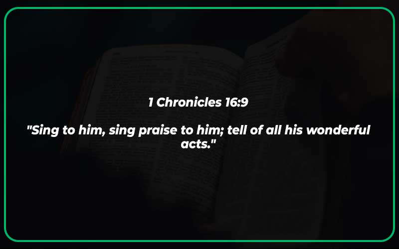 1 Chronicles 16:9