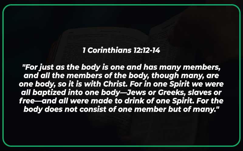 1 Corinthians 12:12-14
