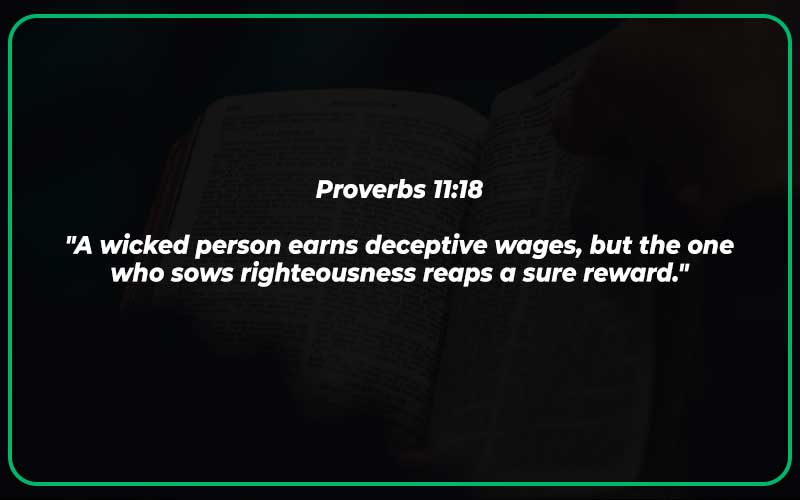 Proverbs 11:18