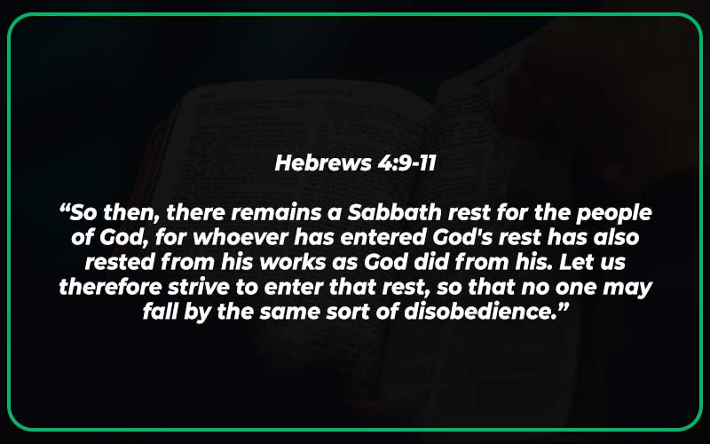 Hebrews 4:9-11