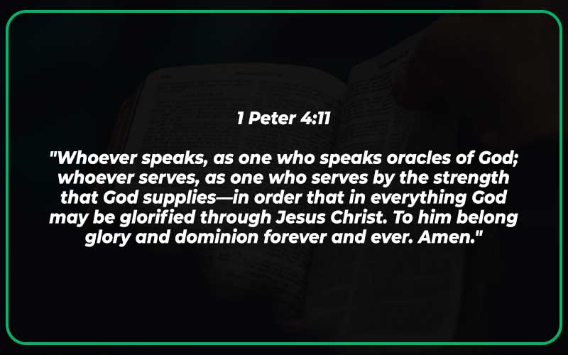 1 Peter 4:11