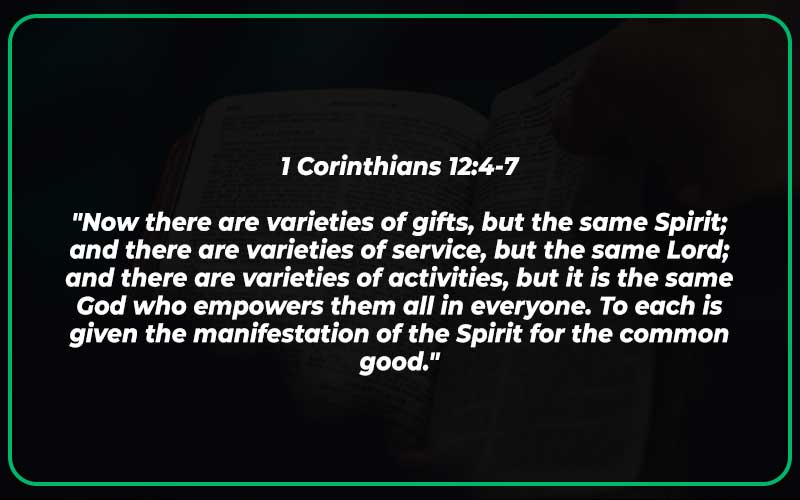 1 Corinthians 12:4-7