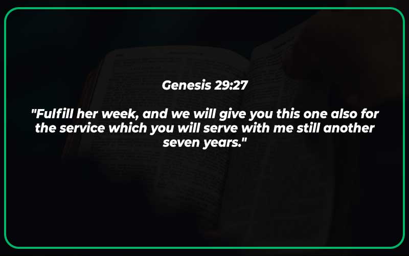 Bible Verses About Seven Years