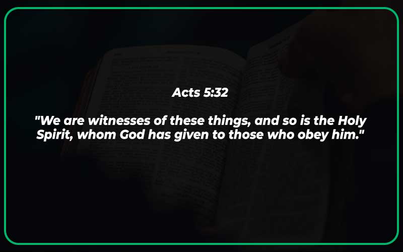 Acts 5:32