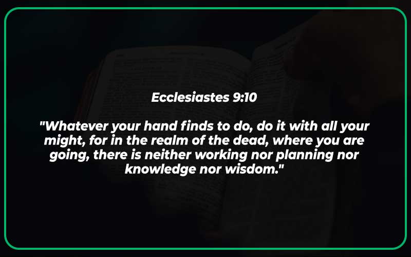 Bible Verses About Working Hard