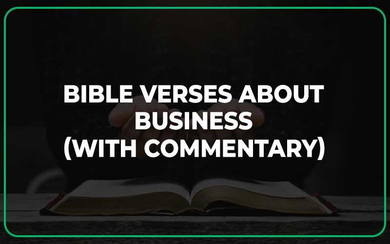 Bible Verses About Business