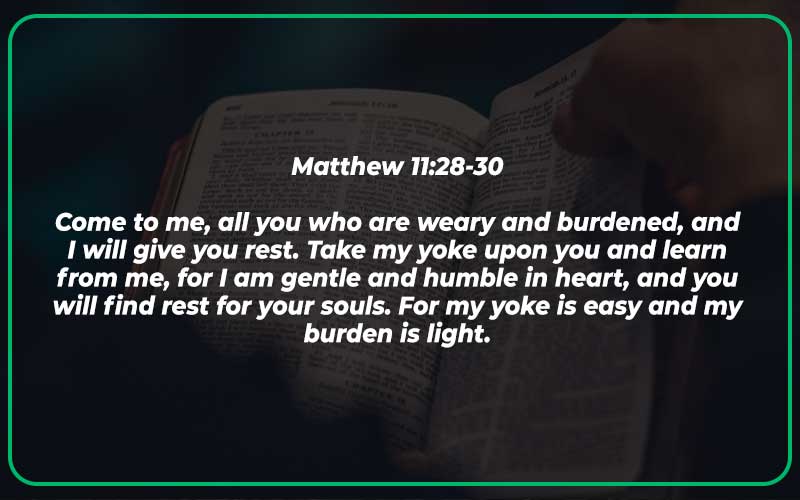 Matthew 11:28-30