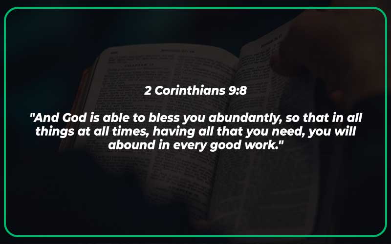 Bible Verses About God Providing