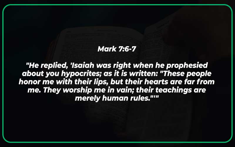 Bible Verses About Hypocrisy