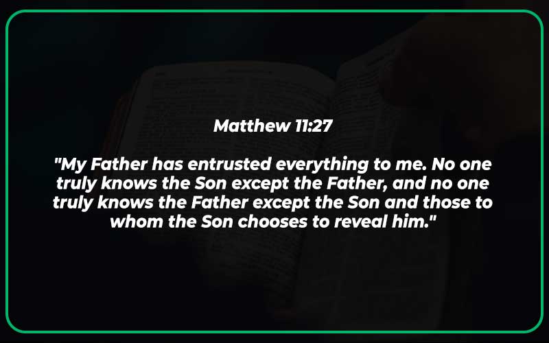 Matthew 11:27