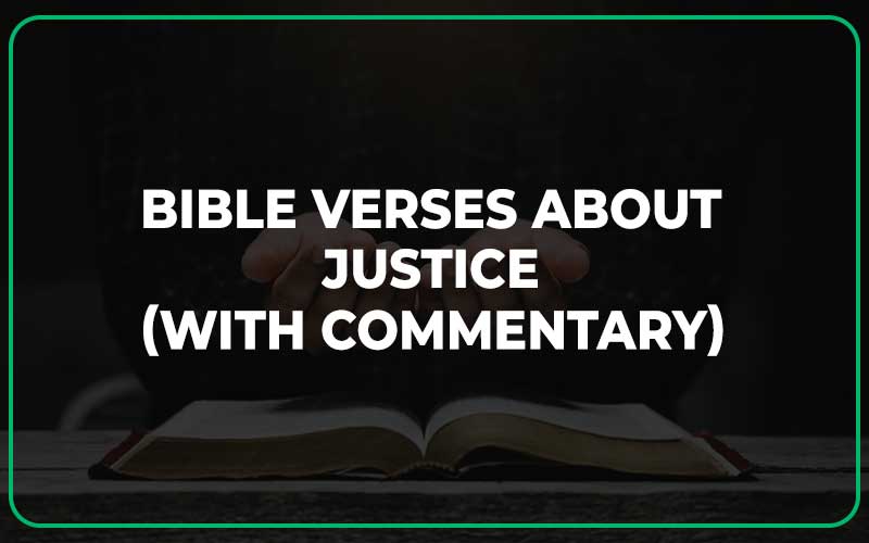 Bible Verses About Justice