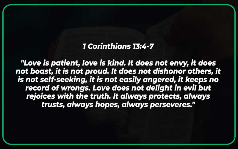1 Corinthians 13:4-7