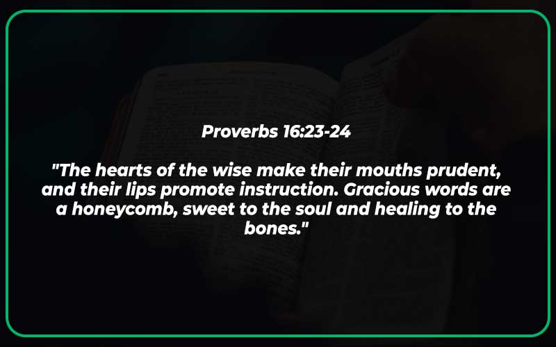 Proverbs 16:23-24