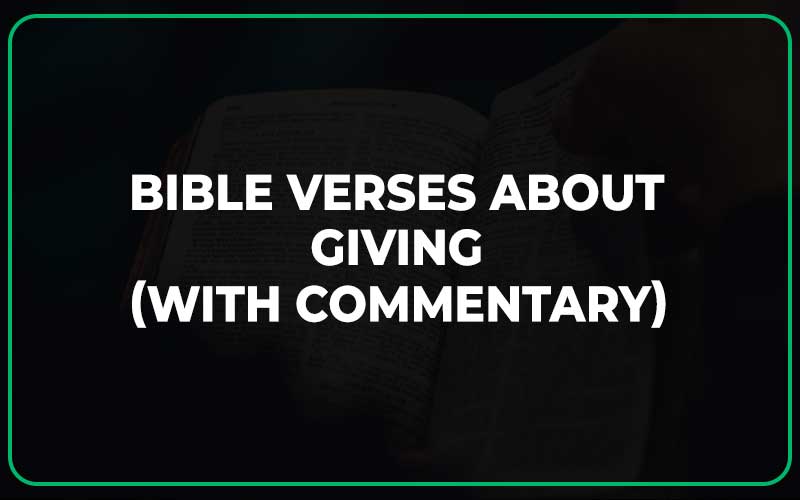 Bible Verses About Giving