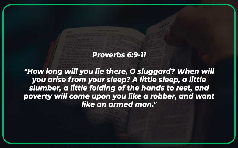 Proverbs 6:9-11