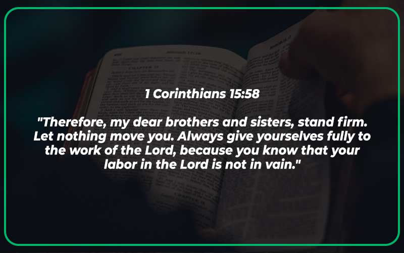 1 Corinthians 15:58