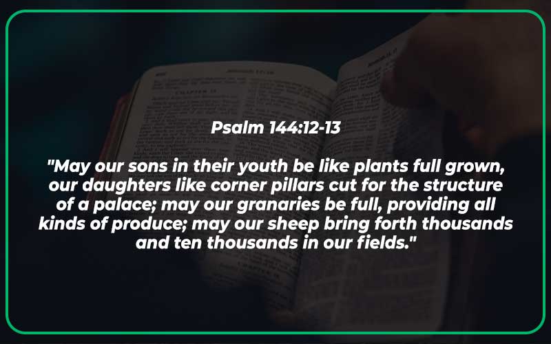 Psalm 144:12-13