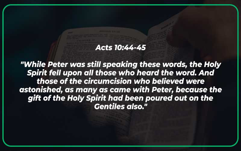 Acts 10:44-45