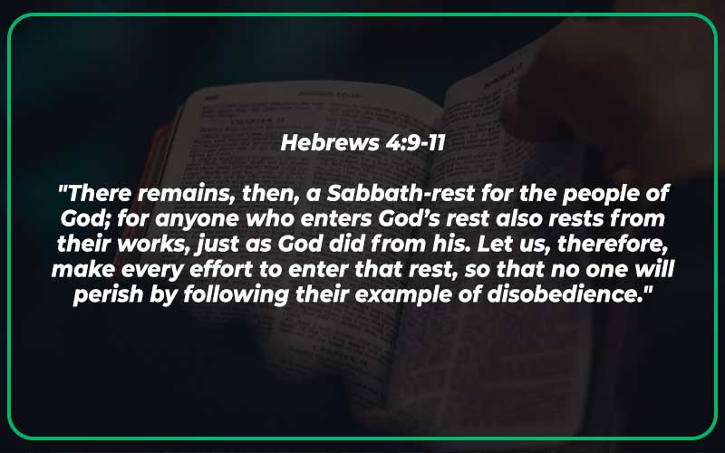 Hebrews 4:9-11