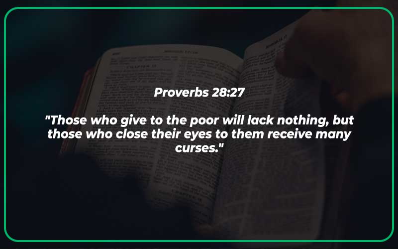 Bible Verses About Helping the Poor