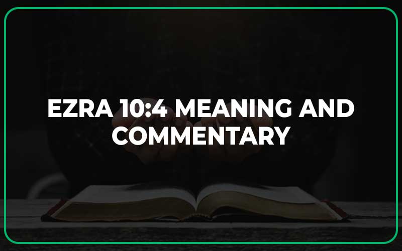 Ezra 10:4 Meaning and Commentary