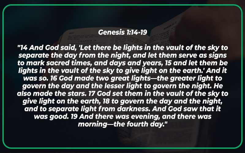 Genesis 1:14-19 Meaning and Explanation
