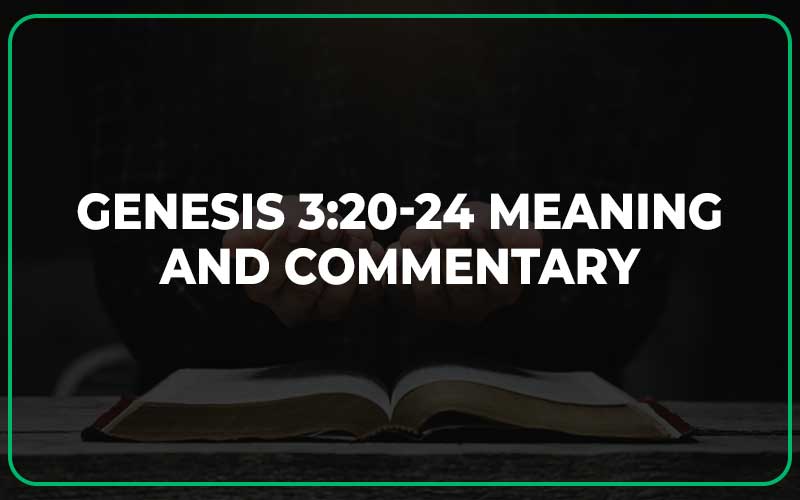 Genesis 3:20-24 Meaning and Commentary