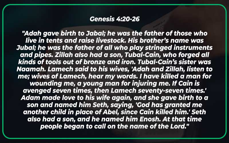 Genesis 4:20-26