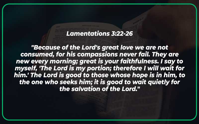 Lamentations 3:22-26