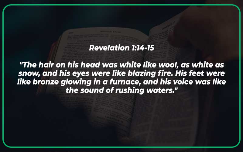 Revelation 1:14-15