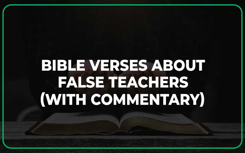 Bible Verses About False Teachers