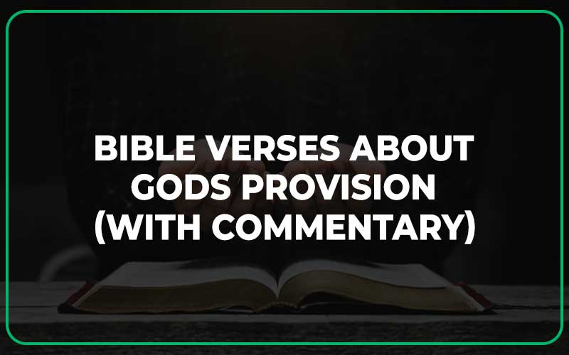Bible Verses About Gods Provision