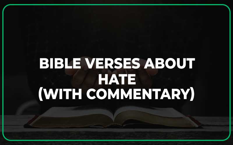 Bible Verses About Hate
